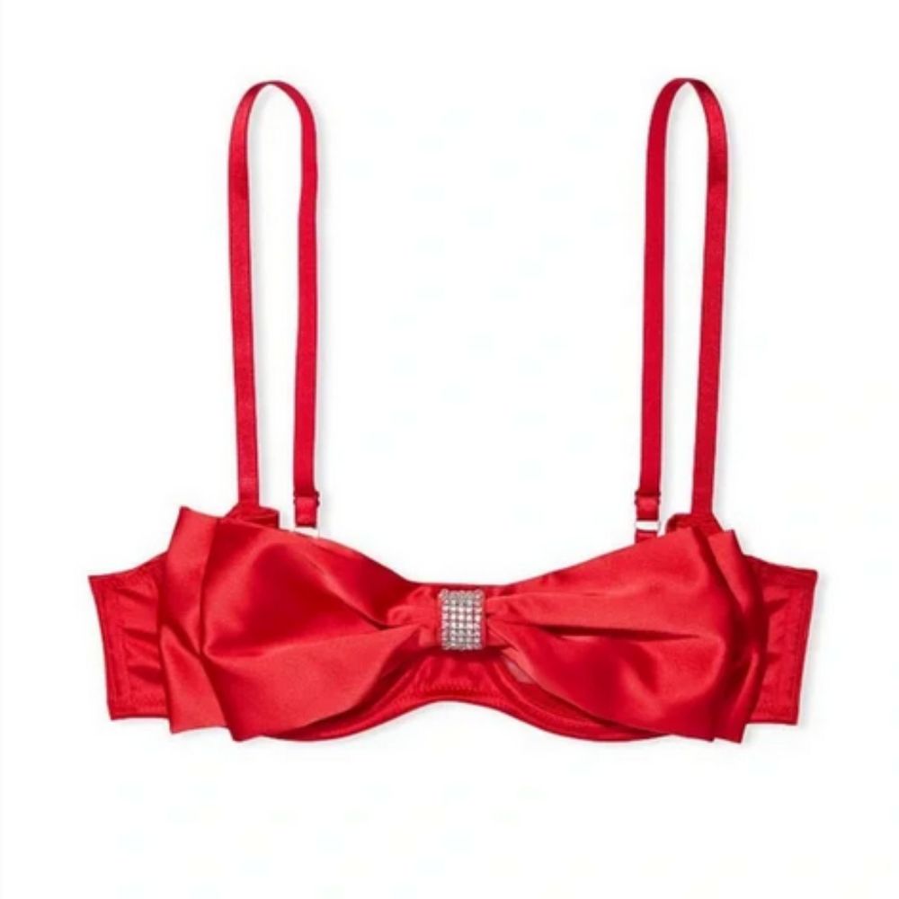 Victoria's Secret Dream Angels Red Bling Push-up without Padding NWT - Picture 3 of 7